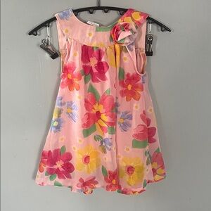 Koala Kids Pink Floral Dress with Multicolor Blooms Size 3T